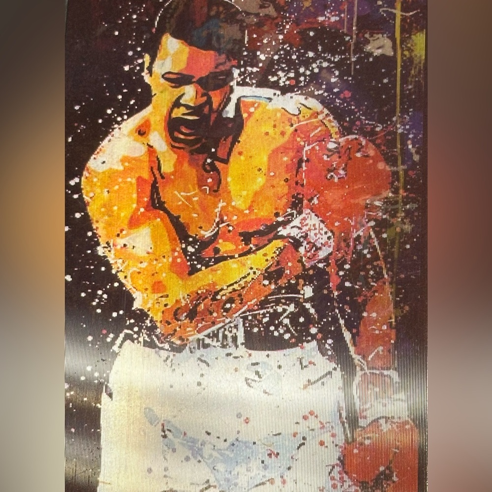 Muhammad Ali 3D Motion Lenticular sticker.
